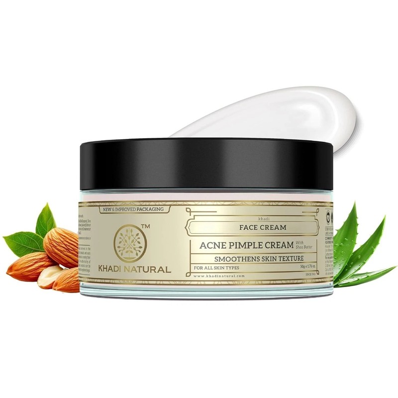 Khadi Ayurvedic Pimple Cream 50g – Anti Acne Treatment for All Skin
