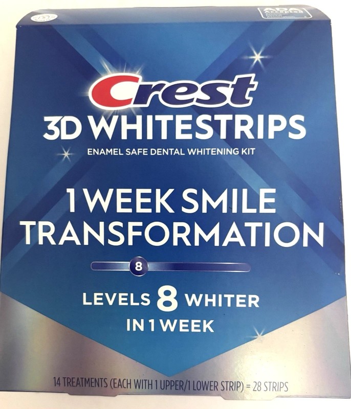 Crest 3D Whitestrips 1 Week Smile Transformation 14 Treatments 02/28 Enamel Safe