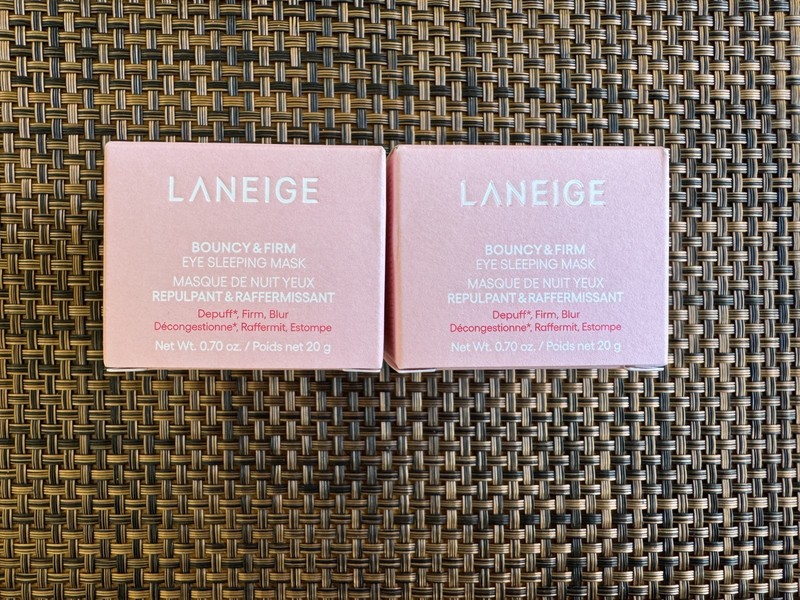 (2 pk.) LANEIGE BOUNCY & FIRM EYE SLEEPING MASK (0.70 oz./20 g. EACH): NIB gallery