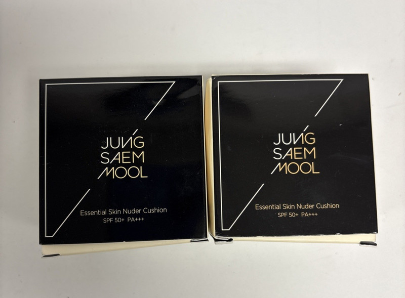 2 QTY JUNG SAEM MOOL Essential Skin Nuder Cushion +SPF50+/PA+++ #21 Medium
