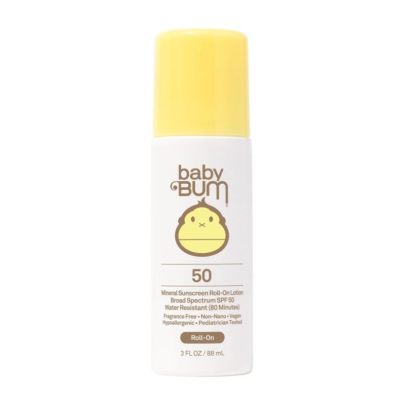 Sun Bum Baby Bum Mineral SPF 50 Roll-On Sunscreen – Vegan and Hawaii *11/25*