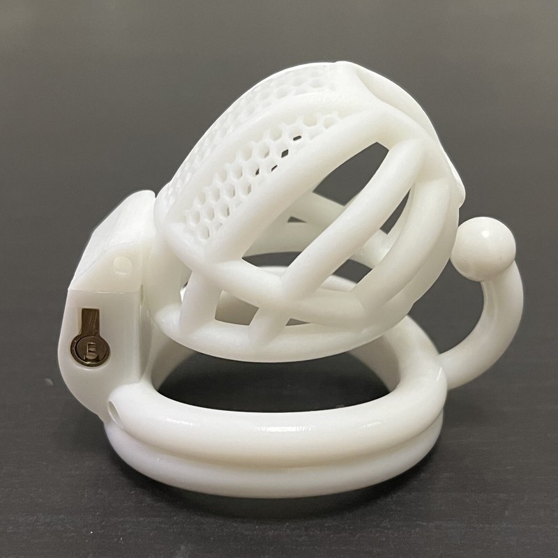 Plastic Male Chastity Device Resin Chastity Cage for Men Short Standard Locking