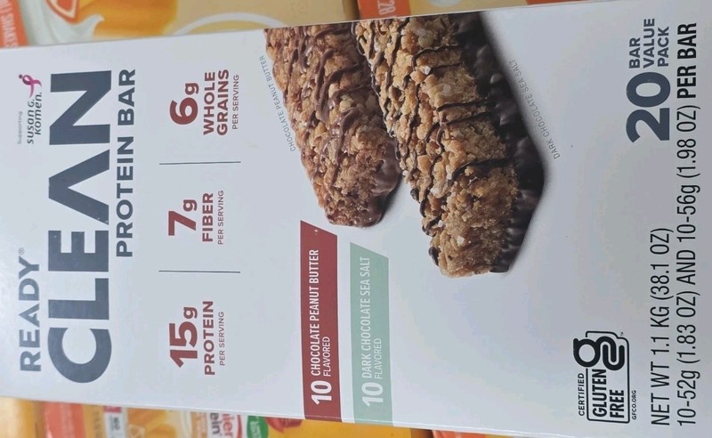 Ready Clean Protein Bar Variety Pack 20 – Choc PB & Dark Choc Sea Salt GF