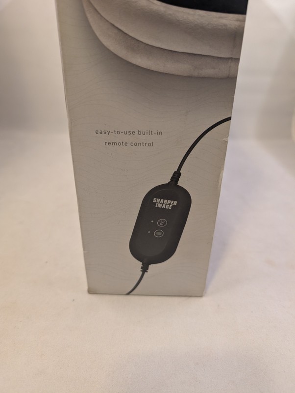 Sharper Image Heated Foot Pillow w/ Vibration Remote Control New 3 Levels gallery