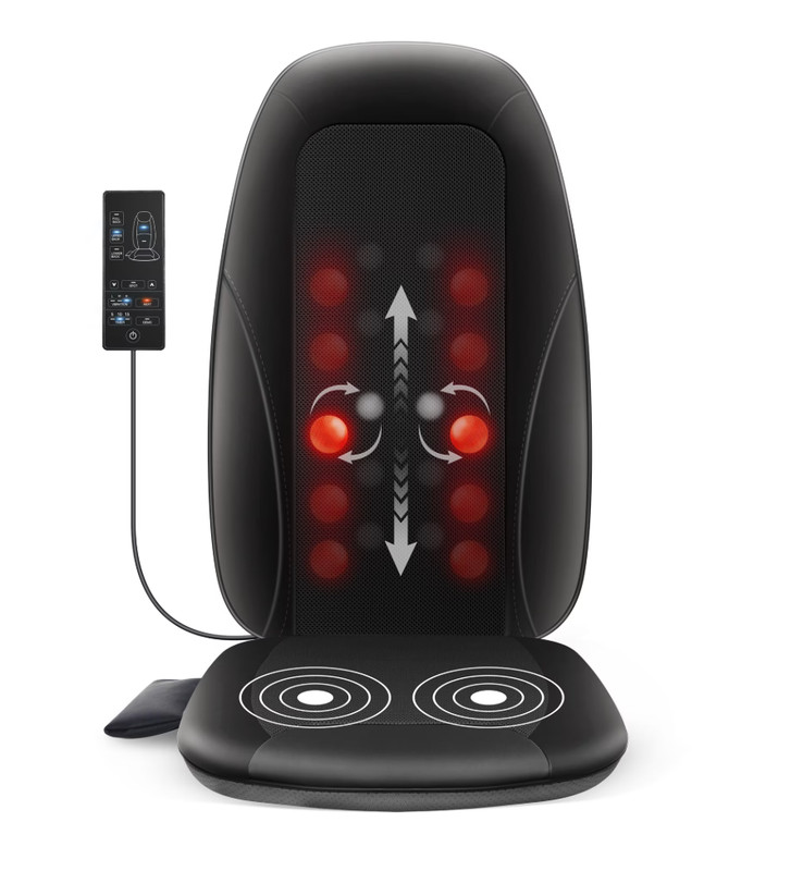 Comfier Shiatsu Seat Cushion Massager w/ Heat & Vibration – New in Box