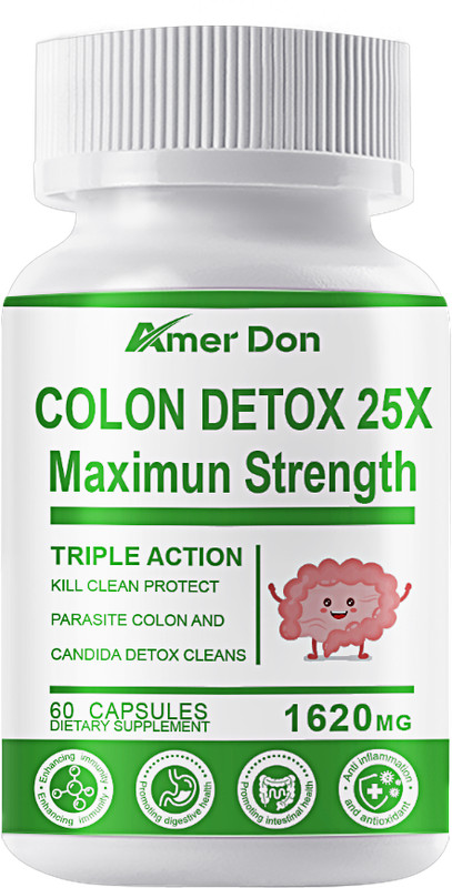 60 Detox Colon & Body Cleanse Maximum Strength Cleansing Diet Weight Loss Pills