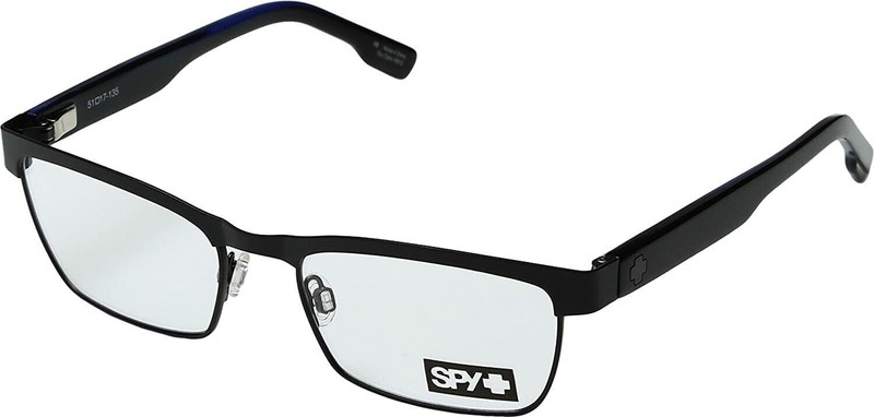 Authentic SPY+ Paxton Matte Black/Black Blue Horn #573356456000 Demo Glasses