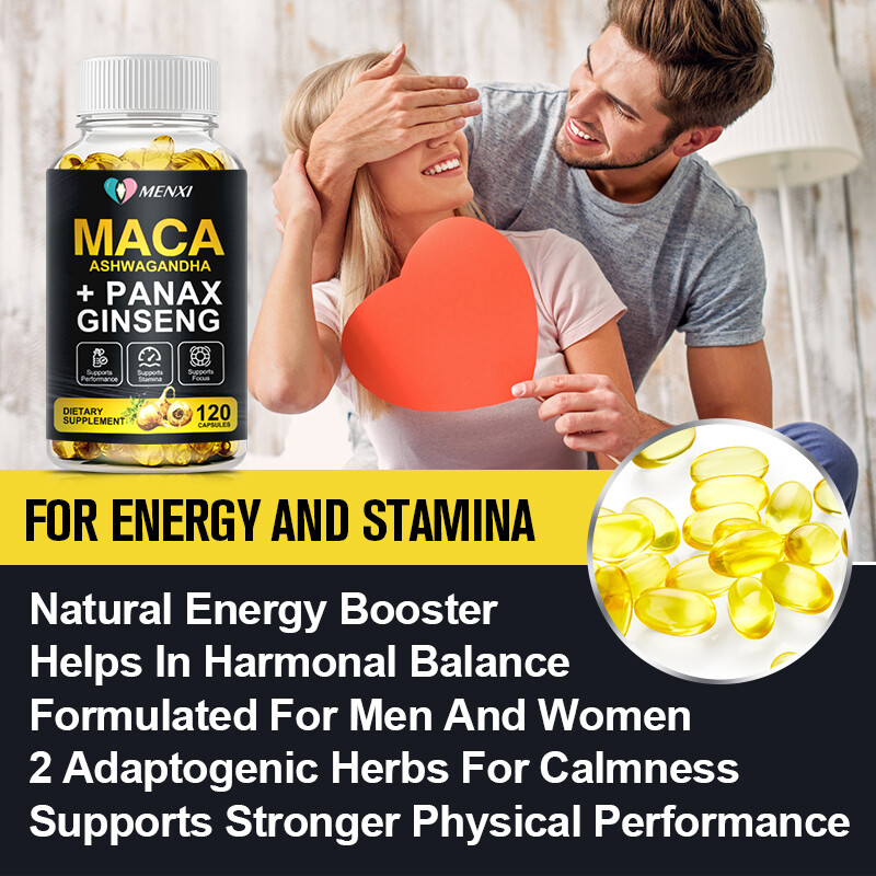 Maca Root + Ashwagandha + Korean Ginseng 12000mg, Peruvian Maca Root 120 Capsule gallery