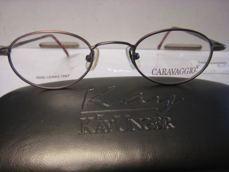 CARAVAGGIO EYEGLASS FRAMES Style MIA Sz. 42-20-130-28v in BROWN Free CASE