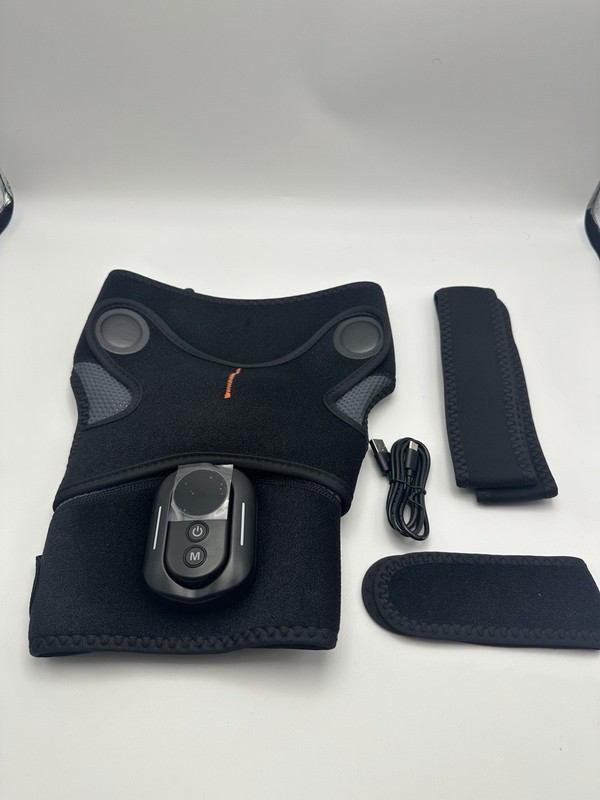 Open Box Heated Shoulder Wrap Massager w/ Vibration Remote Control 5 Heat Levels gallery