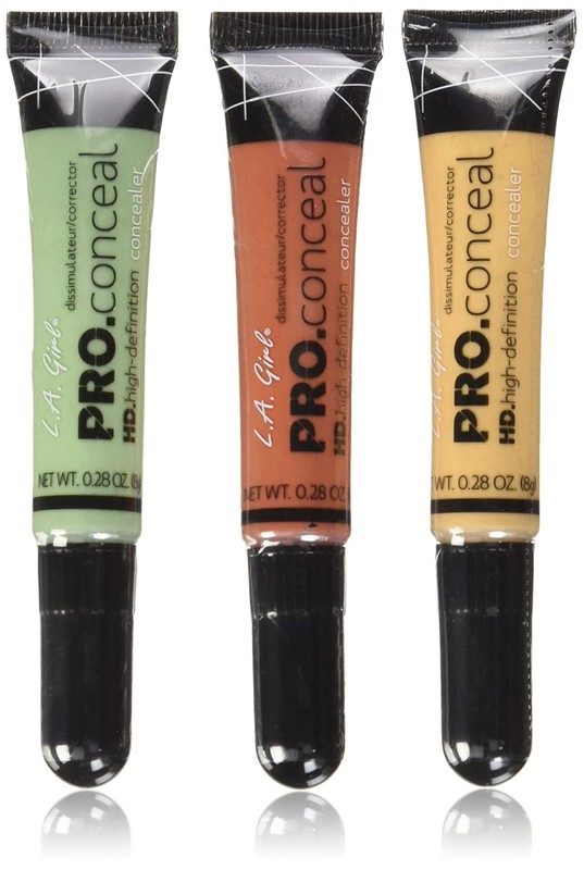 LA Girl Pro Conceal Corrector Set – Orange, Yellow, Green Correctors – 3PC Set