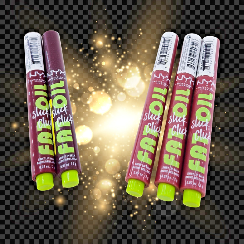 NYX Fat Oil Slick Click Pigmented Lip Balm Lot of 5 – Vegan 12hr Hydration
