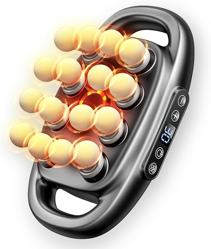 16 Head Massager Gun Deep Tissue, 30-speeds, Rechargeable quiet back legs neck