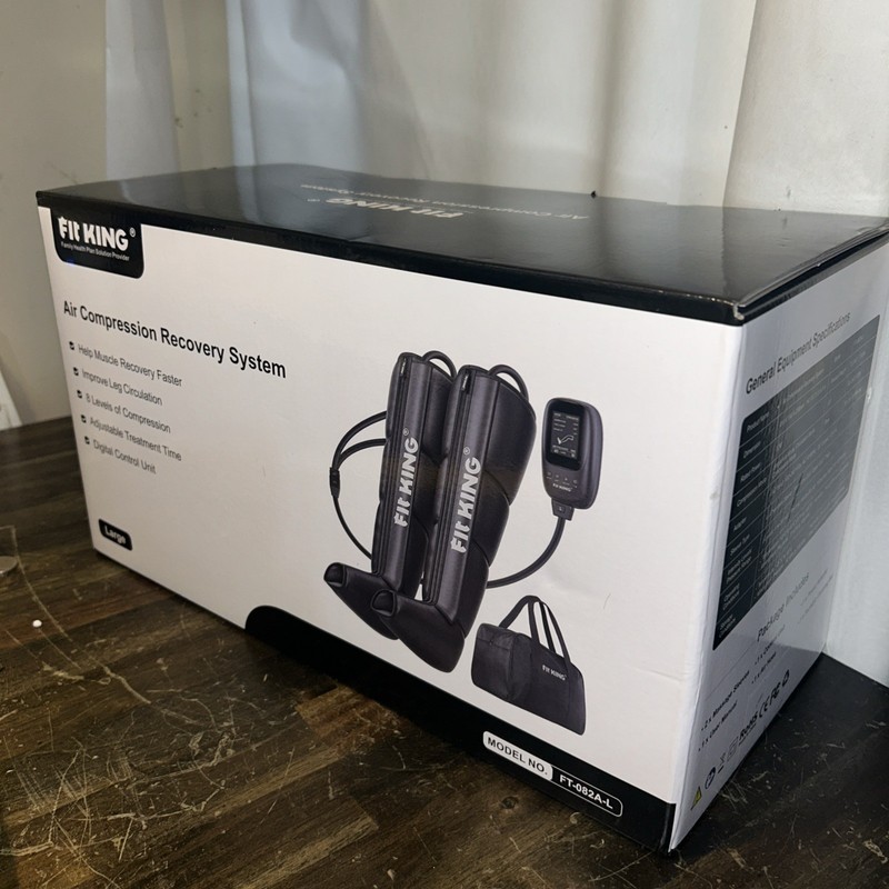 FIT KING Air Compression Recovery System, Sequential Massage Boots (Medium)