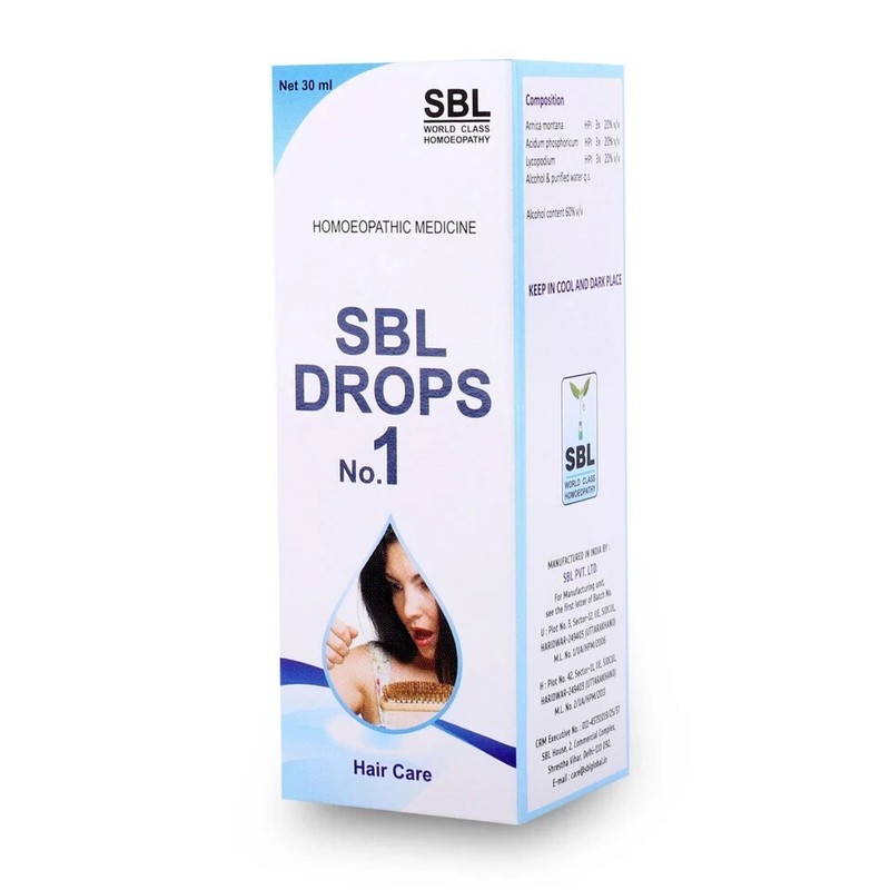 SBL Drops No.1 Hairfall Dandruff Itchy Scalp Split Ends 30ml x 3 | 5 Yr Shelf gallery