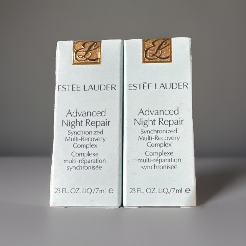 2x Estee Lauder Advanced Night Repair 0.23 fl oz/7 ml Travel Mini Authentic