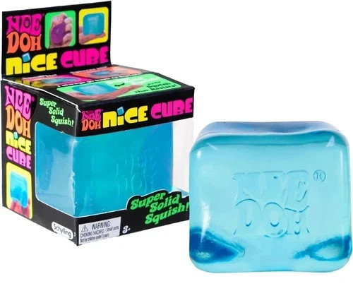 Nee Doh Nice Cube Super Solid Squish! - Blue Purple Pink - Brand New gallery