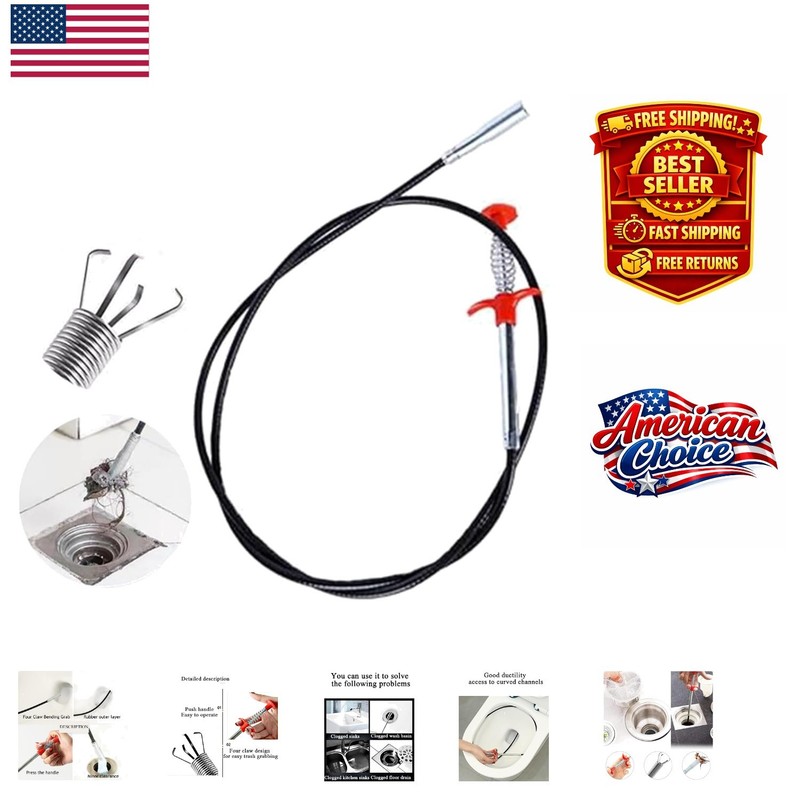 Convenient 24-Inch Flexible Reaching Tool – 4 Claws for Optimal Object Retrieval