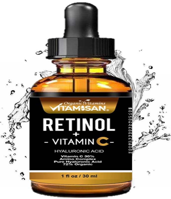VITAMIN C SERUM 30% + E + RETINOL + HYALURONIC ACID (HA) Organic Anti-Aging gallery
