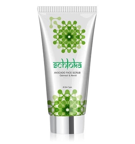 Schloka Avocado Face Scrub-Exfoilates Gently-Unclogs Pores-Repleneshis Skin-60ml