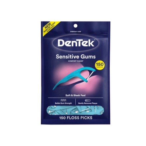 DenTek Comfort Clean Floss Picks For Tight Teeth & Sensitive Gums 150 Count Ea gallery