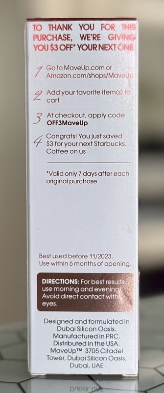 MaveUp Eyelash Growth Booster Enhancer Nourishing Essence 0.1 oz/3ml NEW gallery