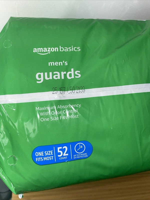 Amazon Basics Incontinence Guards for Men, Maximum Absorbency, 104 Total Count gallery