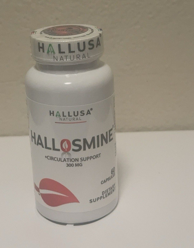 Hallusa Natural Hallosmine Circulation Support 300mg 60 Capsules Supplement