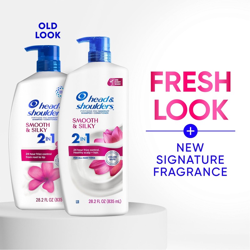 Head and Shoulders Smooth and Silky 2 in 1 Dandruff Shampoo and Conditioner gallery