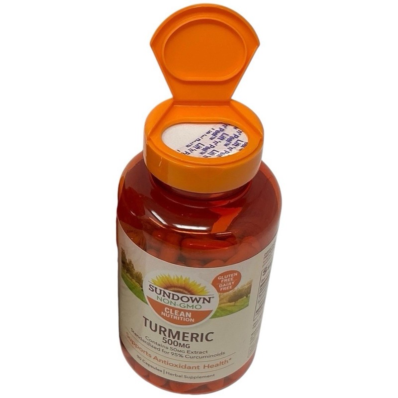 Sundown Non-GM0 Turmeric Capsules, 500mg 90 Capsules, Supports Antioxidant gallery
