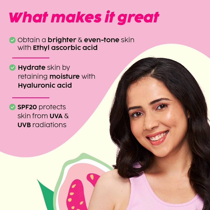 The Plant Fix Plix Guava Glow Smoothie Moisturizer For Brighter Skin (50G) gallery