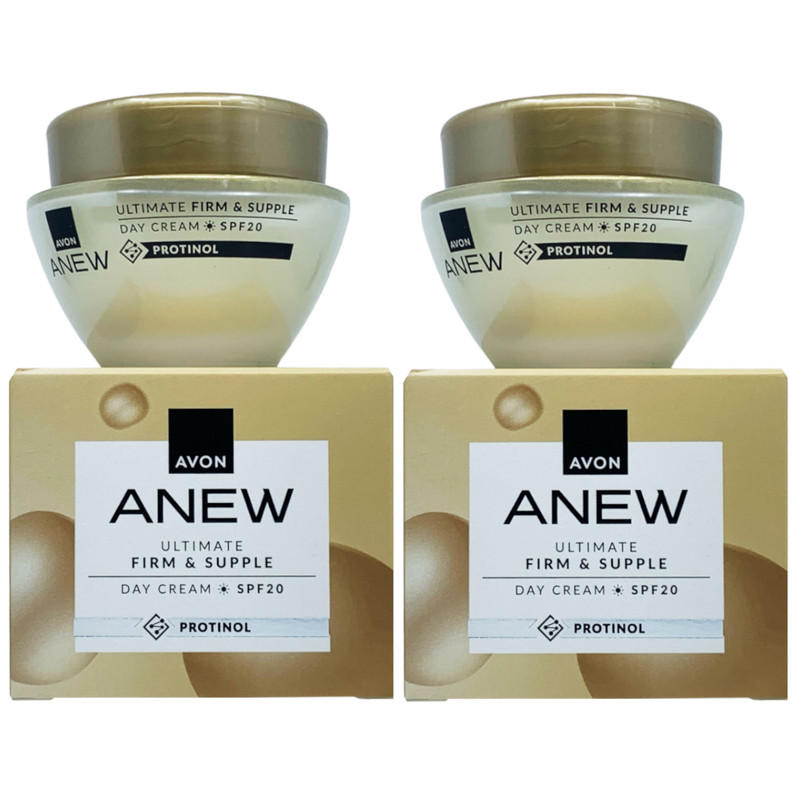 2x AVON Anew Ultimate Firm & Supple Day Cream SPF 20 with Protinol 1.7 fl.oz