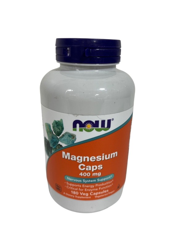 NOW Foods, Magnesium Caps, 400 Mg, 180 Veg Capsules gallery