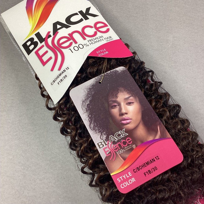 BLACK Essence C/BOHEMIAN 12 Hair Extensions Color F1B/30 Premium Human