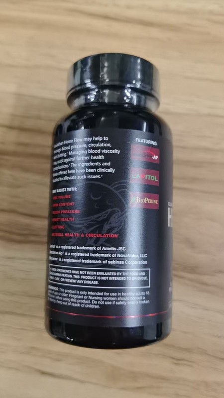 (3Pcs) Hemo Flow Nattokinase 10,000 FU Blood Support 3 Bottles 180 Capsules gallery