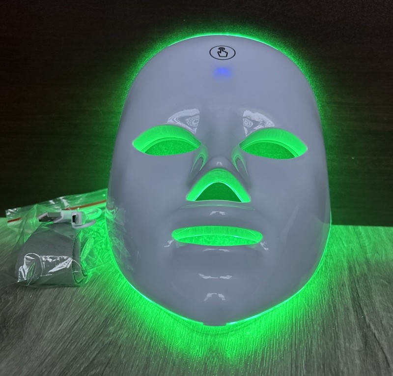 7 Color LED Light Photon Face Mask Skin Facial Therapy Wrinkle USB Rechargeable gallery