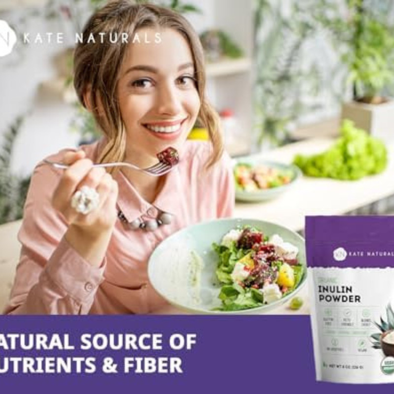 Inulin Powder Organic for Prebiotic Fiber and Gut Health. Mix Well with Coffee & gallery