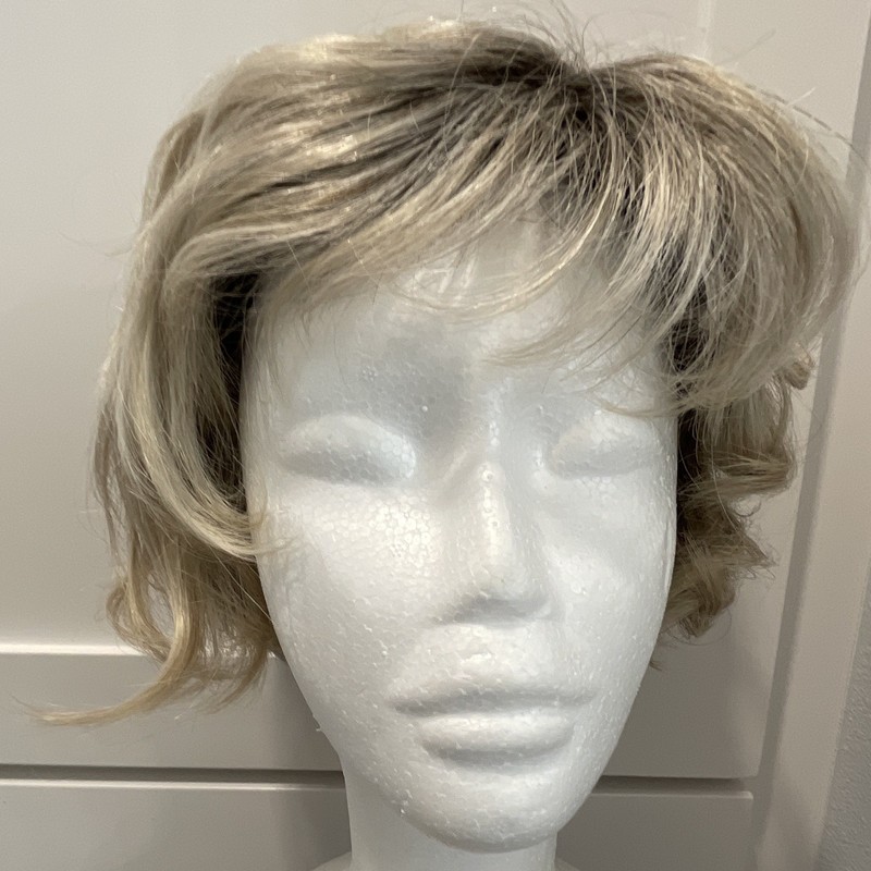 Envy by Alan Eaton Carrisa Synthetic Layered Bob Wig Classic Cap Platinum Root gallery
