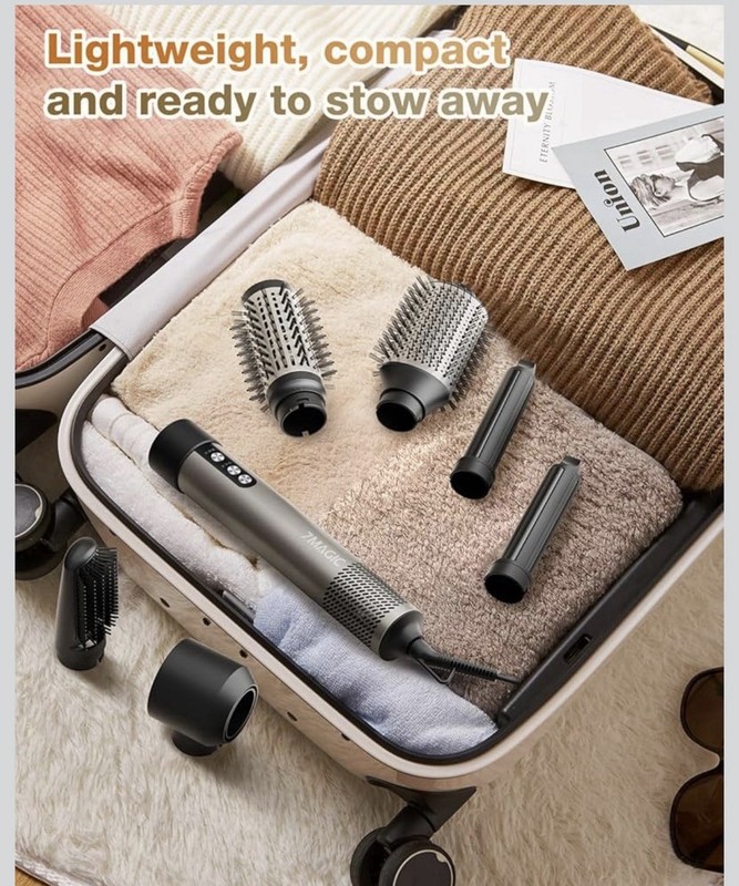 7 Magic High Speed Hair Dryer Brush 6 in 1 Air Styler HB-800
