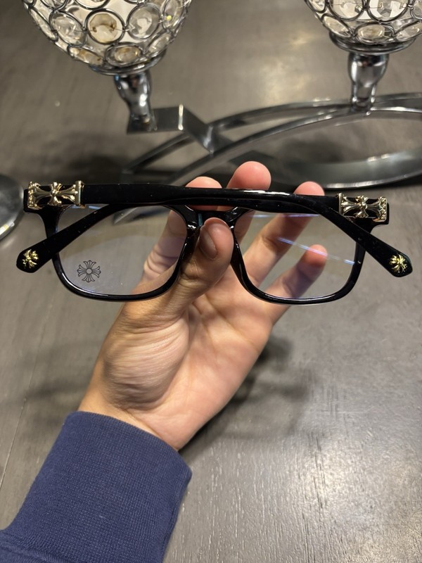 Black & yellow chrome heart glasses blue light Frames gallery