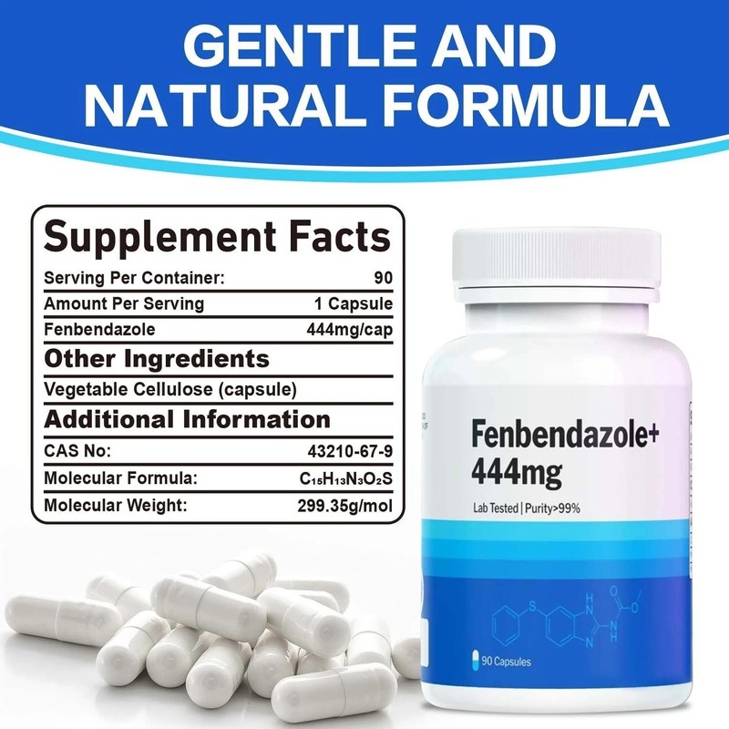 3 Bottles FENBENDAZ0LE 444 mg 90 caps– Advanced Dietary Supplement 90 Capsules gallery