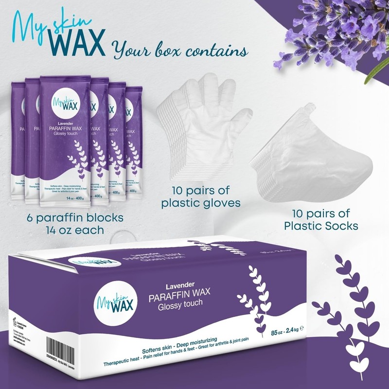 Paraffin Wax Refills Maxi Pack for Hands and Feet Bath – 6 Large 14oz Blocks (5. gallery