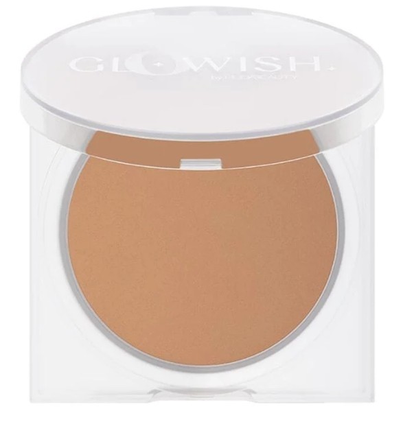 Huda Beauty GLOWISH Luminous Pressed Powder 05 MEDIUM 0.35 oz / 10 g READ