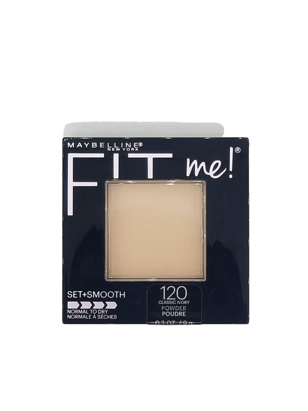 NEW Maybelline Fit Me! Set+Smooth Normal To Dry 120 Classic Ivory