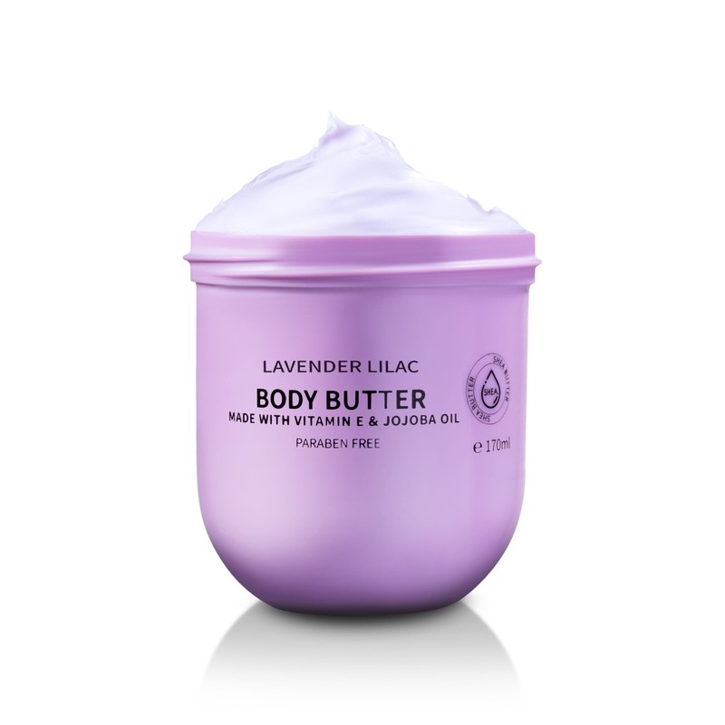 LOVERY Lavender Lilac Whipped Body Butter – 2-Pack Ultra-Hydrating Shea Butter