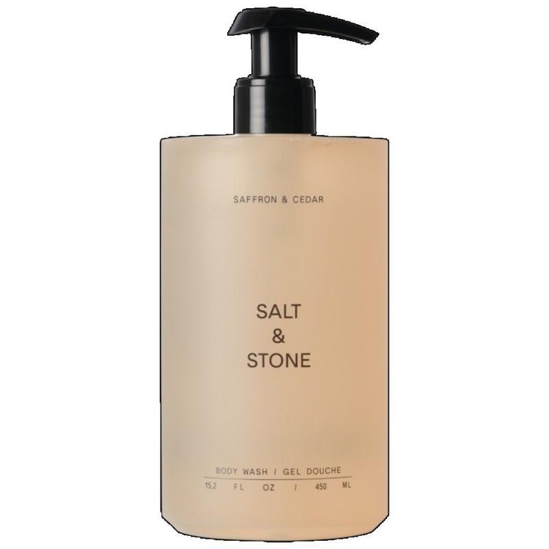 Salt & Stone Authentic Saffron & Cedar Body Wash 2 sizes