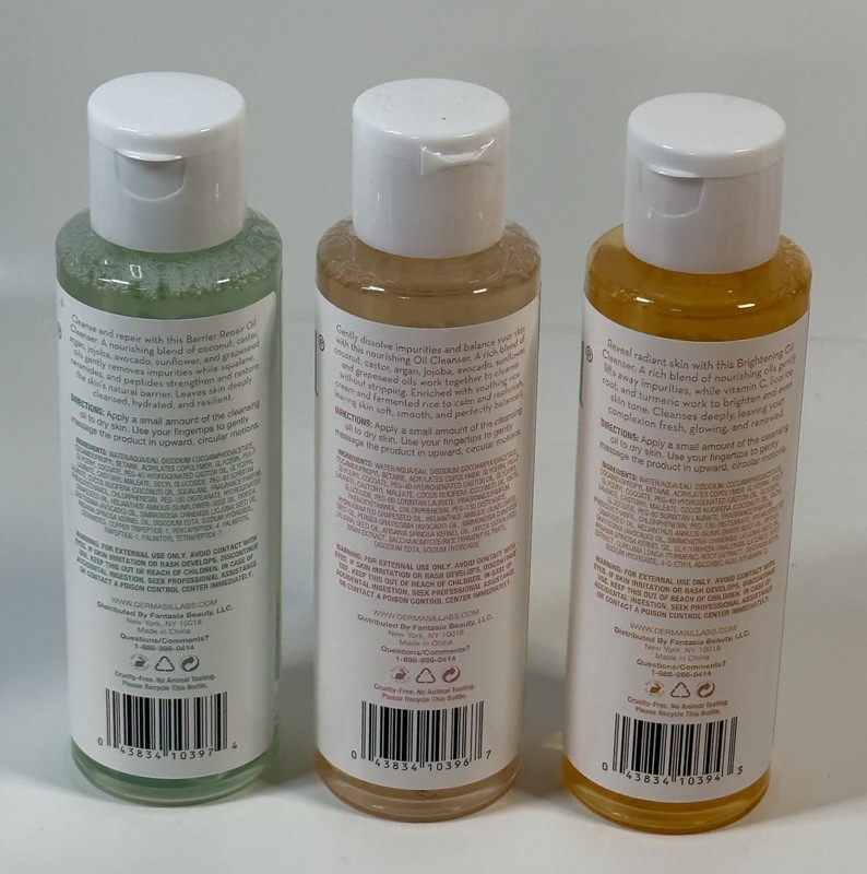 Dermasil Oil Cleanser Lot of 3 Vitamin C, Jojoba Oil, Ceramides, Turmeric Argan gallery