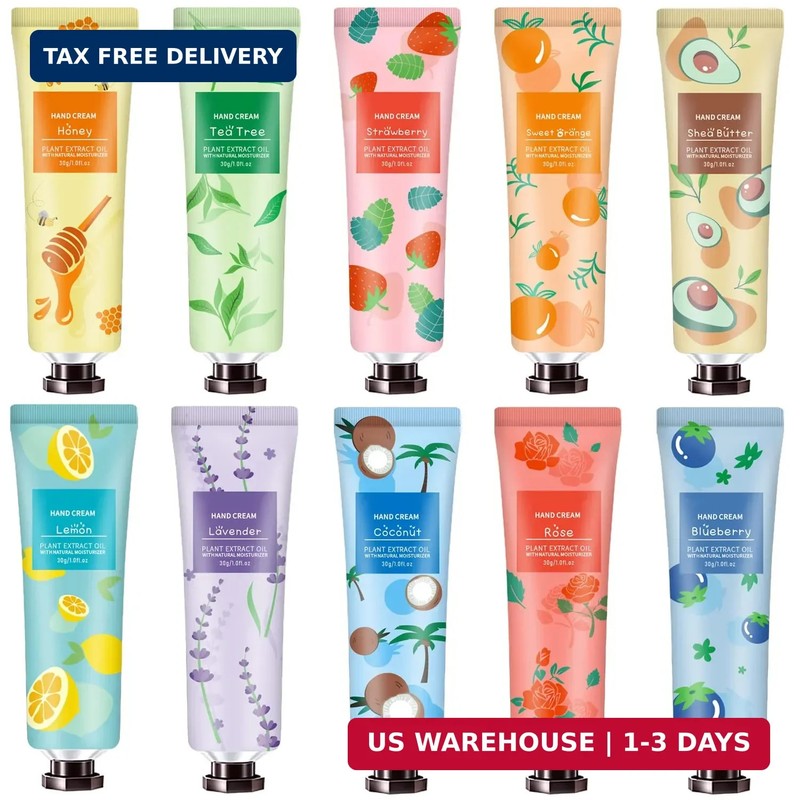 10 Pack Hand Cream for Dry Cracked Hands,Mothers Day Gifts,Teacher Appreciation