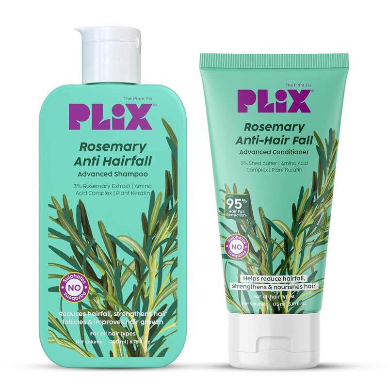 PLIX-THE PLANT FIX Rosemary Advanced Shampoo & Conditioner Kit for Hair Care