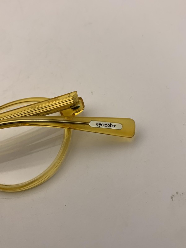 Eyebobs Reading Glasses Yellow Round Womens Clear Lens Acetate Frame +1.50 gallery
